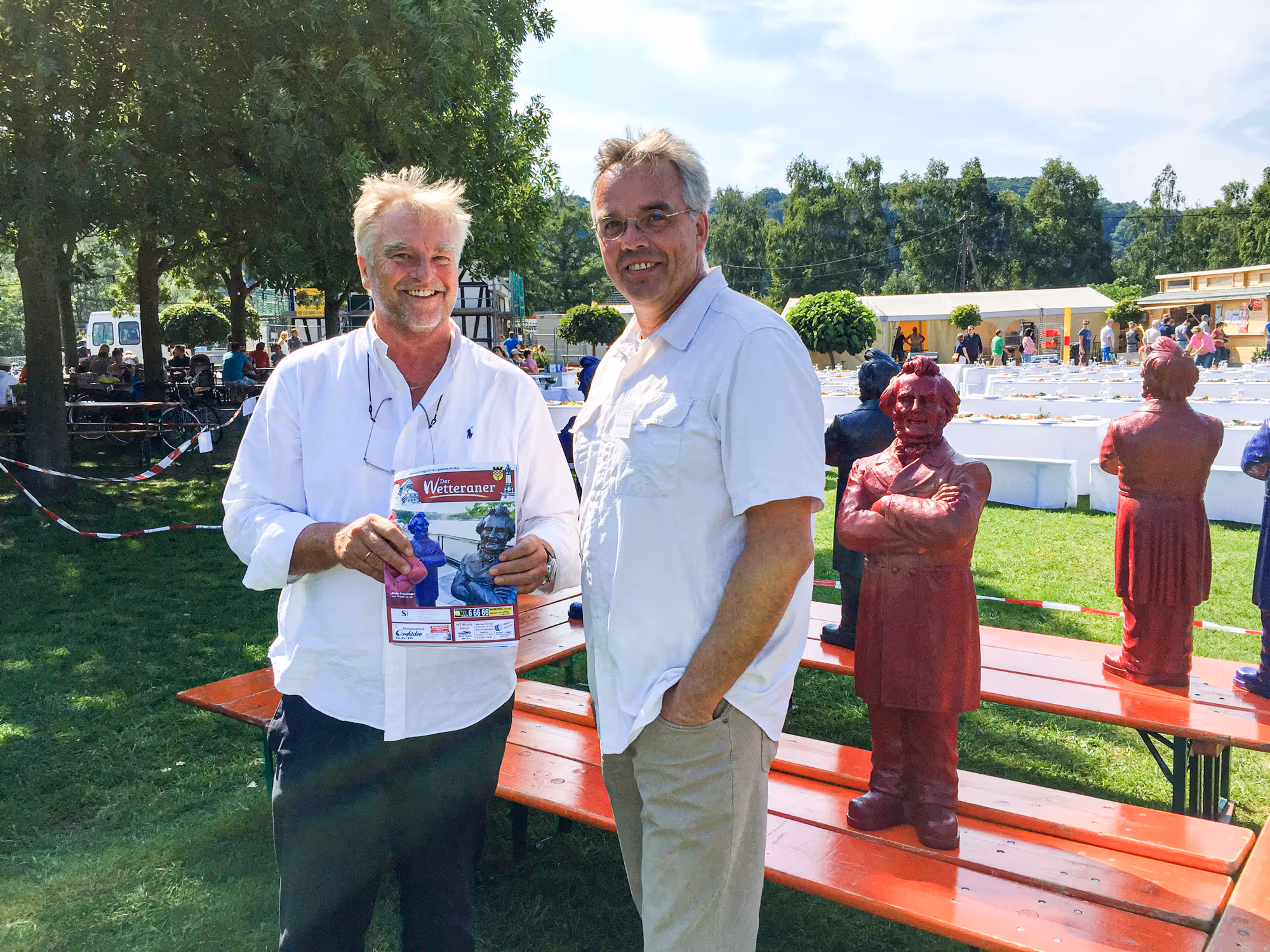 v.l.n.r. : Dr. Helmut Franzen - Activity-Beauftragter "MeinFriedrich" Lions Förderverein Wetter (Ruhr) e. V. | Prof. Dr. Detlef Mache - Initiative Bildung und Kultur e. V. und Lions Club Witten